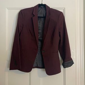 Express Blazer (Plum-Brown, Size 6-8) I am sz 8 but it may fit a size 6 better